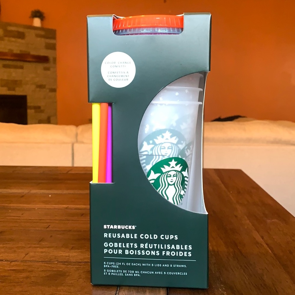 Starbucks confetti